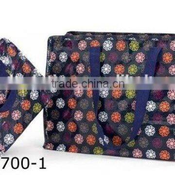 Promotional dot tote bag with webbing handle