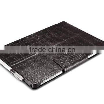 Icarer Luxury Crocodile Grain Genuine Leather Flip Case for Surface Pro 4 ultra thin holder leather case for surface pro 4