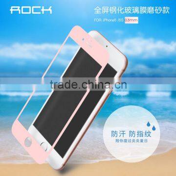 Rock Anti Scratch Tempered Glass Screen Protector for IPhone 6 6s Anti Fingerprint Frosted Rose Gold Screen Protector MT-5738 photo-2