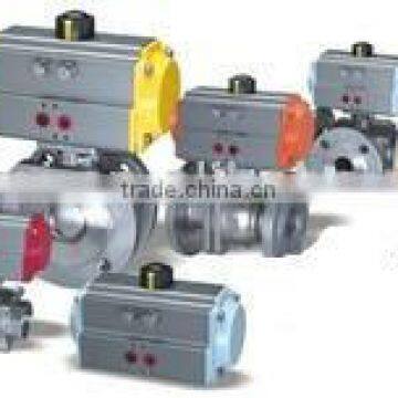 Hot Sell Alloy Gas Use Flanged Type Pneumatic Ball Valve With Pneumatic Actuator