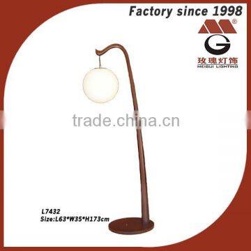 arc wooden lamp with outlet for hotel