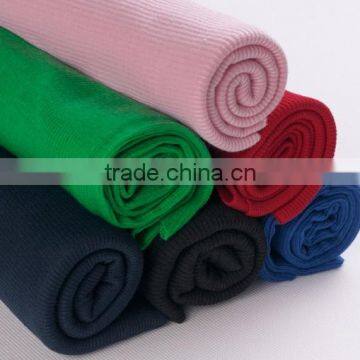 Polyester Knit Fabric Collar Ladies Sportswear Fabrics Cotton 2 * 2 Rib photo-5