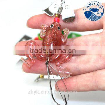2016 Wholesales Price Newest Rotating Sequins Soft Frog Fishing Lure photo-2