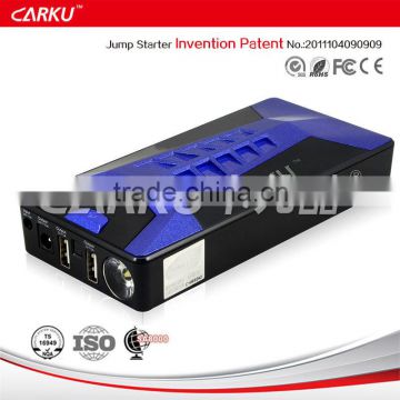 emergency Carku Car Jump Starter to support 3L gasoline vehicles