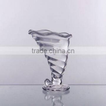 Clear Pressed icecream bowl