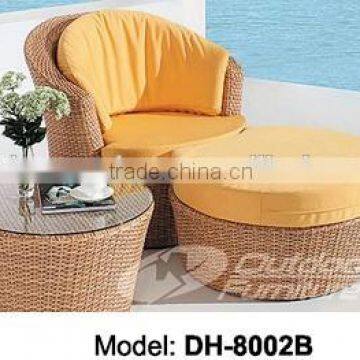 PE rattan hotel bedroom furniture wicker furniture/wicker outdoor furniture(DH-8002)