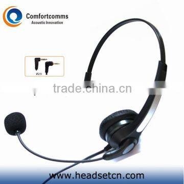 New design monaural call center 2.5mm jack telephone headset with noise cancelling microphone HSM-900NPQDJ2.5