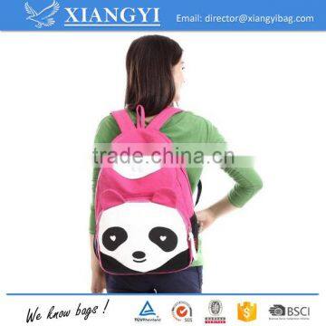 Fashion Cute Panda Vintage Canvas Backpack Rucksack School Bag