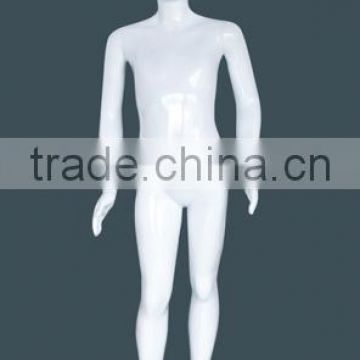 kids plastic mannequin paint flexible glossy white children realistic manikin for cloth shop wholesale