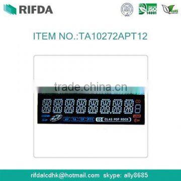 8 digits 14 segment lcd display module for car audio