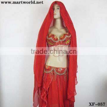 hot red arab belly dance costume(XF-057)