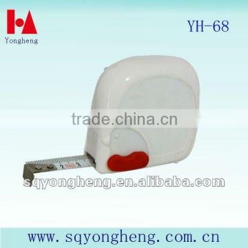 hot sell mini whiteness ABS case plastic steel tape measure