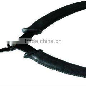 JP0910 Black 5 .75" Flat Nose Pliers for memory wire with molded handles