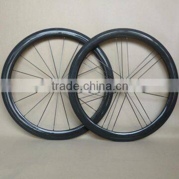 carbon wheels 50mm clincher road bicycle wheelset 18H front 21H rear 700C