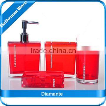 Bathroom Sets / Red Diamante