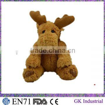 Plush toy Brown Moose with T-shirt