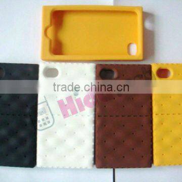 soda biscuit silicone case for apple iphone 4/4S 4G