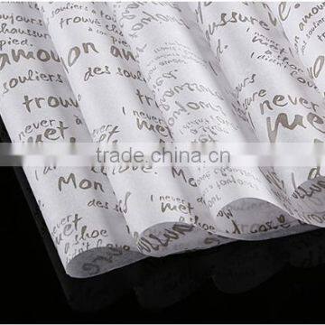Hot Sale Packing Flower Color Waxed Tissue Paper