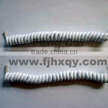 Curly polyester shoelace