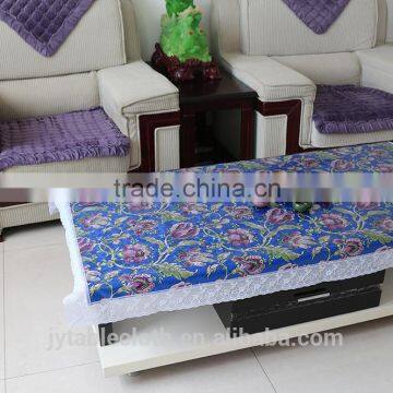 Gold Coatedand Printed Transparent Pvc Tablecloth photo-2