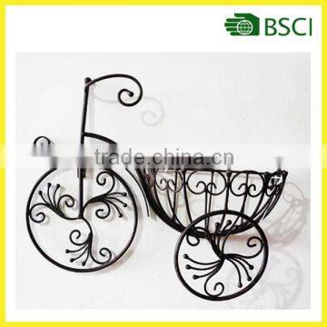 YS91281 Metal bicycle decoration flower pot tray