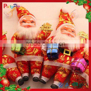 Partypro 2015 New Product Christmas Toy Funny Small Flannel Santa Claus Costume