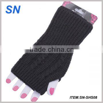 Plain winter arm warmer for girls