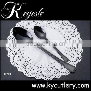 Black Cutlery Set,Black Gold Plated Cutlery,Flatware