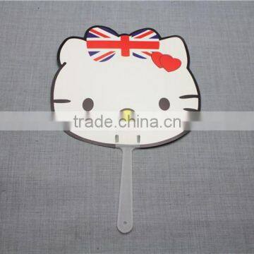 2016 Hot Selling Cartoon Design pp Plastic Manual Hand Fan Promotional Fan Advertising Hand Fan photo-4
