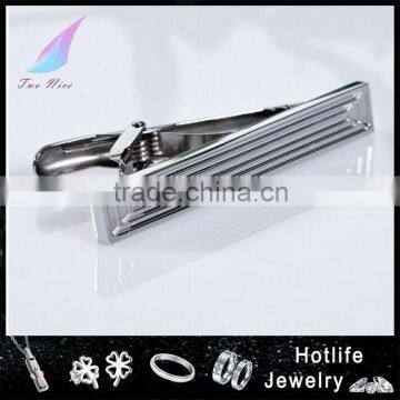 Men Fashion Jewelry High Quality Stripe Blank Tie Clip/tie Bar for Business