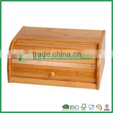 Fuboo Natural Bamboo rolltop bread box