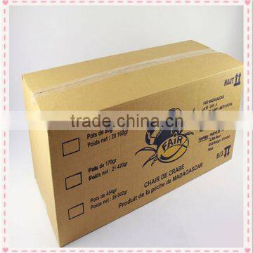 Waterproof Single Wall Corrugated Frozen Food Shipping Boxes Frozen Carton Box photo-3