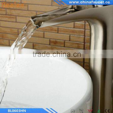 2016 New Modle Nickel Brushed Waterfall Bathroom Tap photo-3