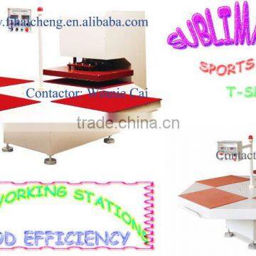 Mechanical type four bases sublimation Heat Transfer Press Machine