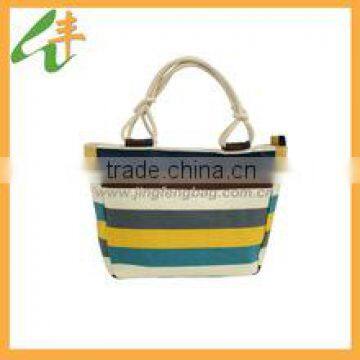 beautiful strip leisure tote ladies handbag