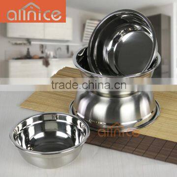 Multipurpose metal round pot/stainless steel deep pot/mixing bowl set