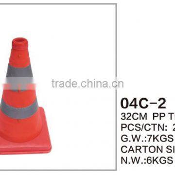 12"/30cm pp FOLDING traffic cone (with CE standards)