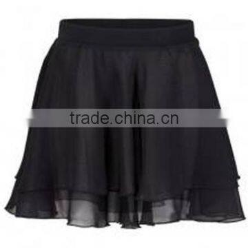 C2322 Kids Chiffon Ballet Skirt Wholesale Girls 2layers Long Chiffon Skirt for Ballet Dance Skirt photo-4