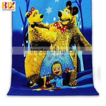 High Quality microfiber cartoon Characters printed beach towel cheap wholesale