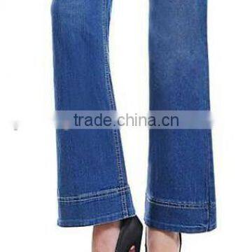 Hot Sale Ladies Wide Leg Jeans,loose Slim Look Straight Fit Pants photo-3