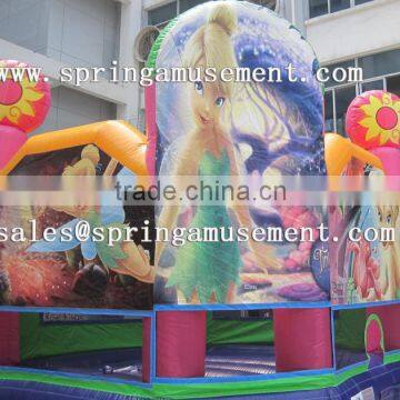 nice flower spirit inflatable bounce house or inflatable bouncy castle sp-pp050