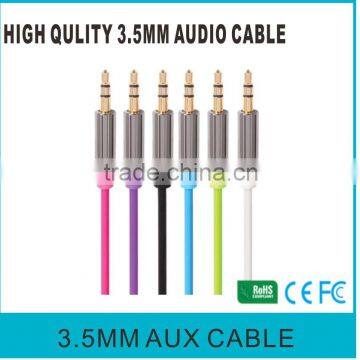 Speaker 3.5mm Audio cable with gold-connector 1m 2m 5m 10m