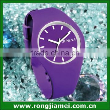 Simple Style Fashion Gel Custom Geneva Quartz Watch Jelly WristWatch Silicon                        
                                                Quality Choice