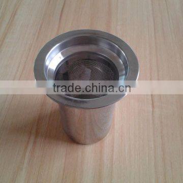 Stainless steel etched tea leaf filter