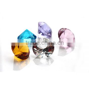 2016 hot sale beautiful decorative glass gems diamond crystal diamond