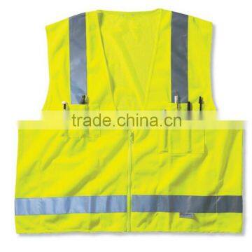 High Visibility 3M Scotchlite Reflective Multi Pockets Work Vest 3m Reflective Jacket Quality Choice photo-2
