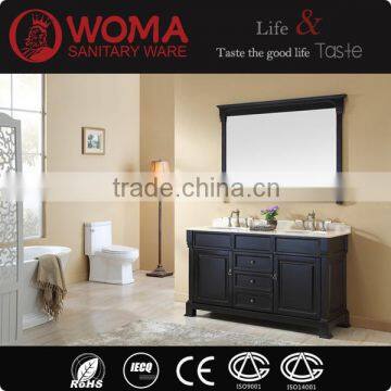 Solid Oak Wood Bathroom Vanity for Five Star Hotels