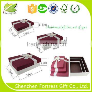 Christmas wedding decoration flower box with ribbon