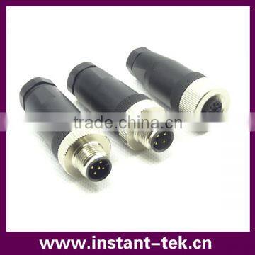 INST M12 8pin installable waterproof connector