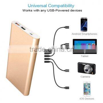 Quick Charge 2.0 Aluminum Smart Power Bank 10000mah Quality Choice photo-3